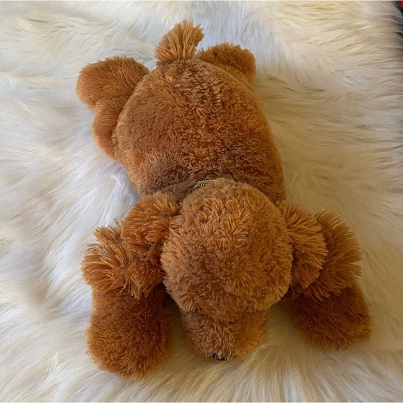 Aurora Plush Brown Dog Stuffed Animal - Picture 4 of 13